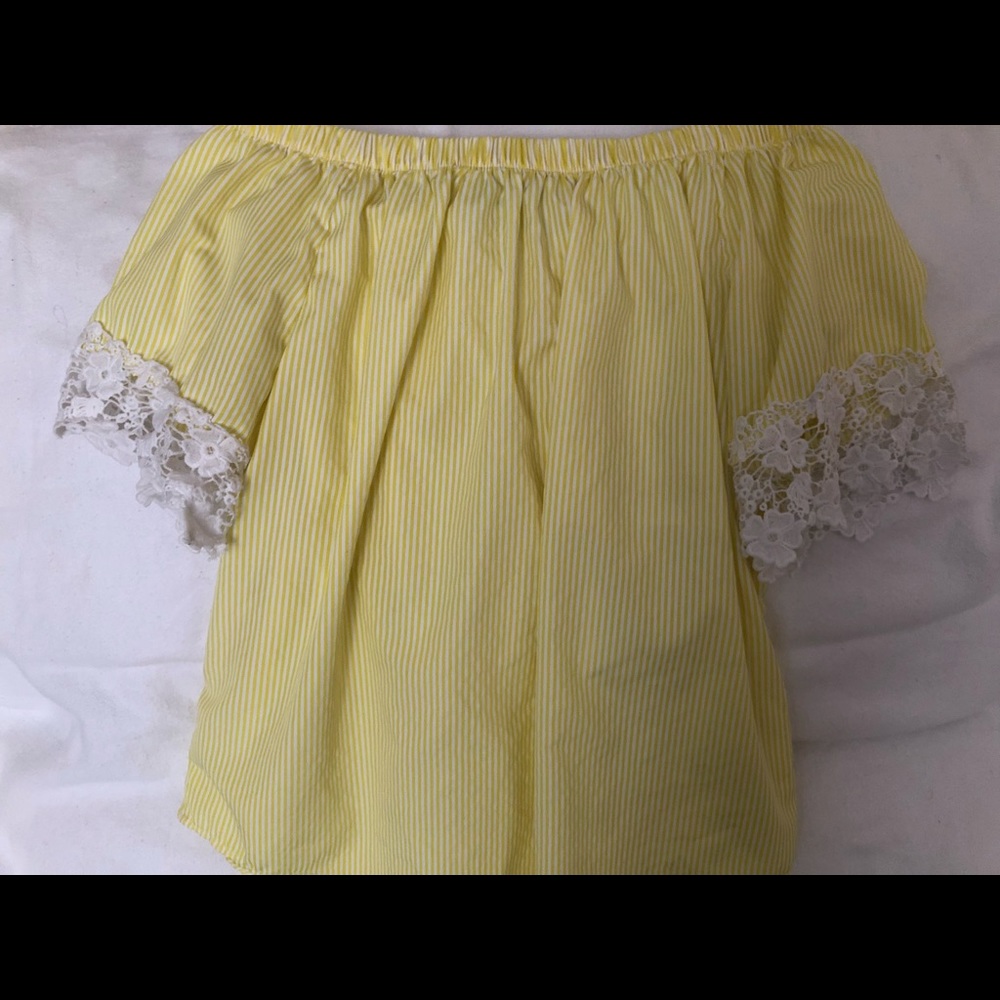 Bright yellow dress shirt.